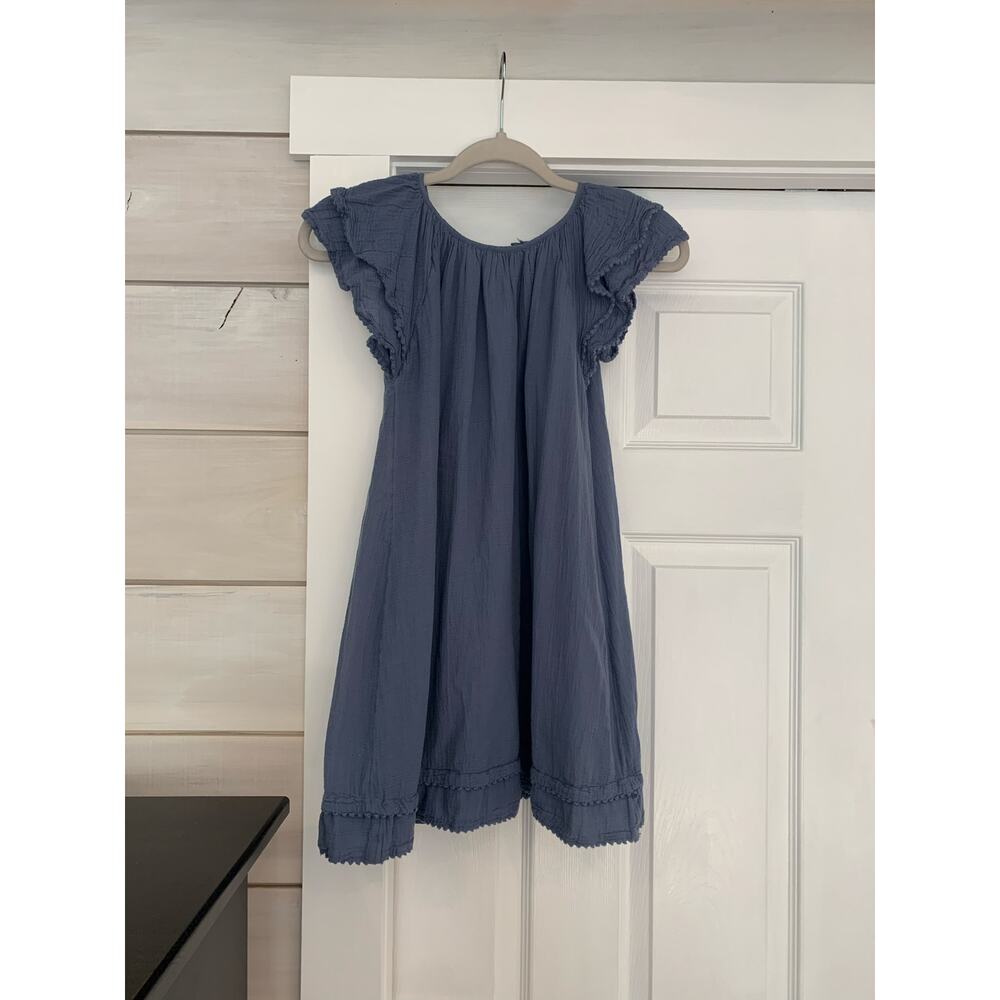 Polo Ralph Lauren girls blue cotton dress 10 EEUC